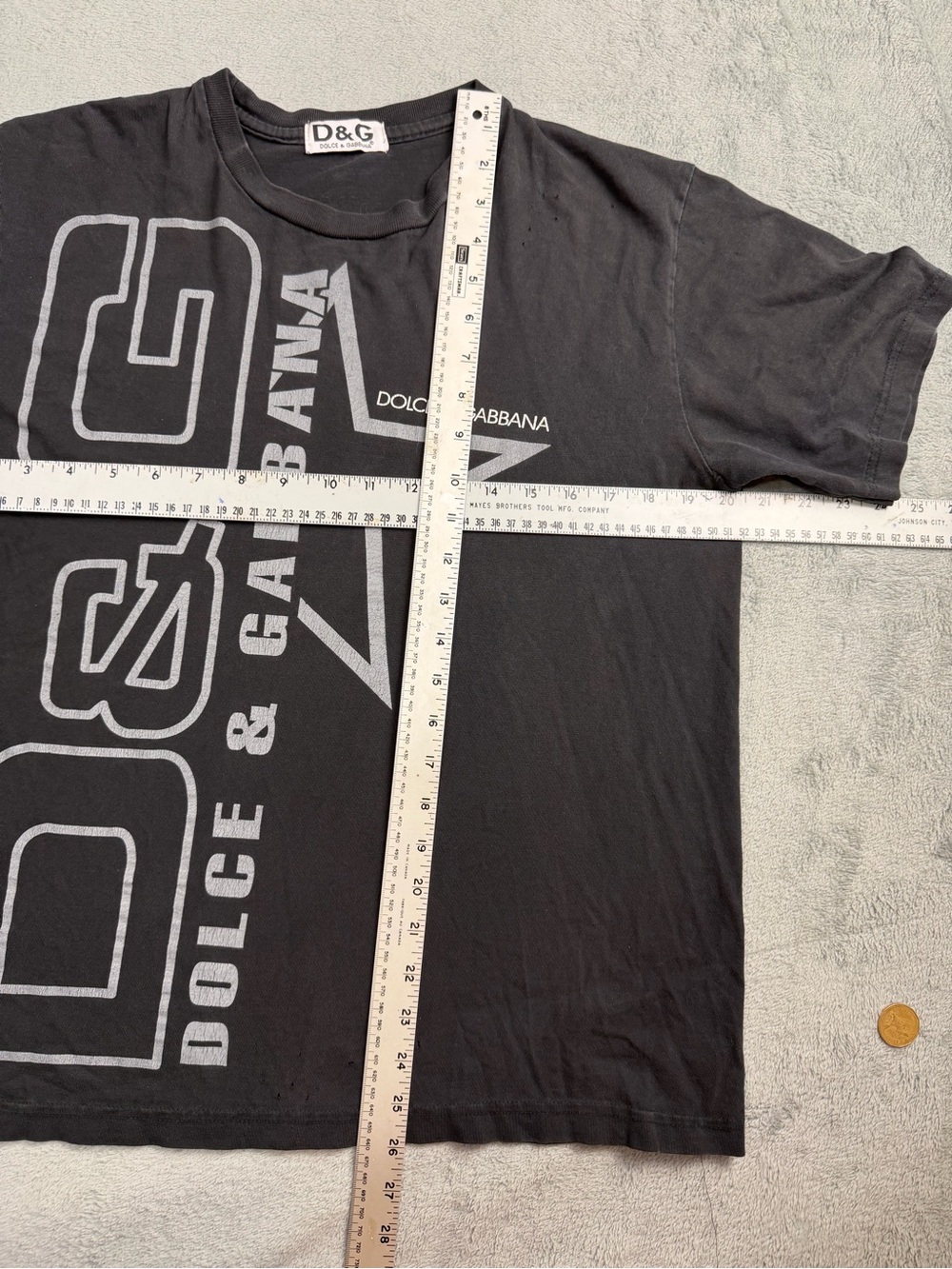 Dolce & Gabbana Black Logo Star Graphic Tee - Picture 5 of 7